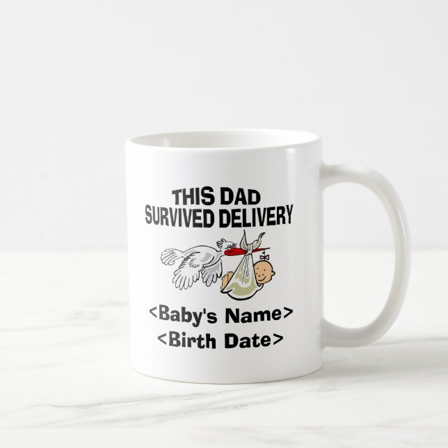 Personalised Baby Girl Gift Coffee Mug (Right)