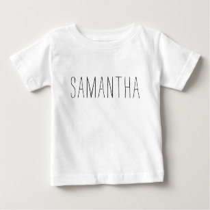 Personalised Baby Girl Name Hand Lettered Baby T-Shirt