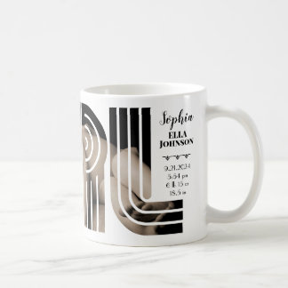 Personalised Baby "GIRL" Photo Birth Announcement Coffee Mug