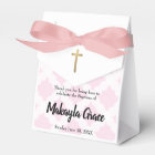 Personalised Baby Girl Pink Baptism thank you