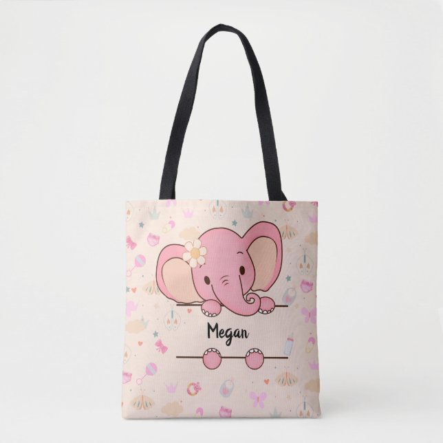Personalised Baby Girl Tote (Front)