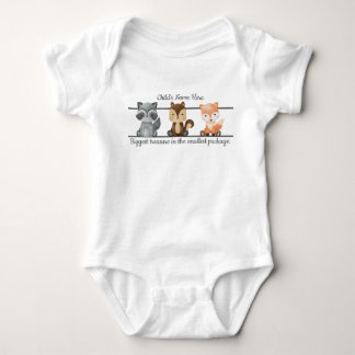 Personalised Baby Girl Watercolor Baby Animals Bodysuit