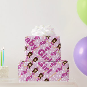 Personalised Baby Girl Wrapping Paper