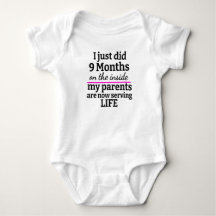 Personalised Baby Grow I Just Did 9 Months On The