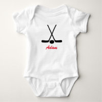 Personalised Baby Hockey Sticks Puck Team Sports