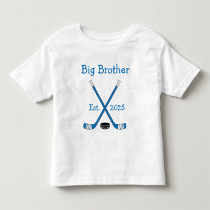 Personalised Baby Hockeys Big Brother Blue Toddler T-Shirt