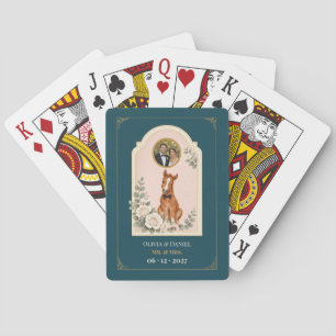 Personalised Baby Horse Wedding Favour Photo Playing Cards