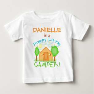 Personalised Baby / Kids Summer Camping T-Shirt