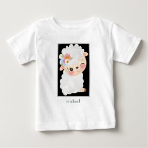 Personalised Baby Lamb T-Shirt