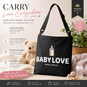 Personalised Baby Love Nanny Work Bag