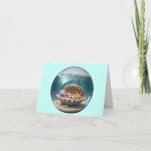 Personalised Baby Mermaid Welcome Card