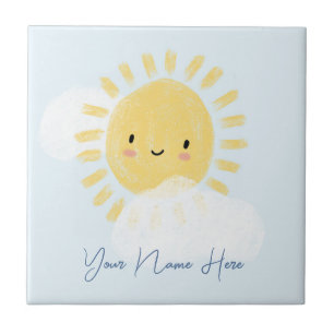 Personalised Baby Momento Keepsake Ceramic Tile