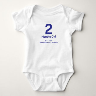 Personalised Baby Monthly T-Shirt baby boy Bodysuit