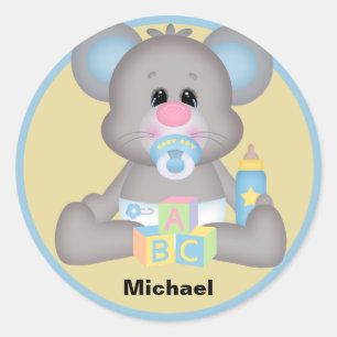 Personalised Baby Mouse Sticker