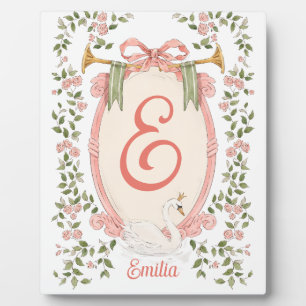 Personalised Baby Name Display Princess Swan Plaque