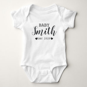 Personalised Baby Name Pregnancy Announcement Bodysuit