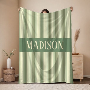 Personalised Baby Name Sage Blanket Gift for Kids