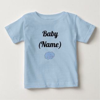 Personalised Baby Name Smiling Cloud T-Shirt