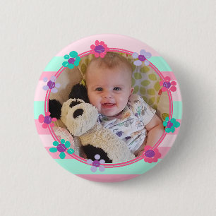 Personalised Baby Photo Button