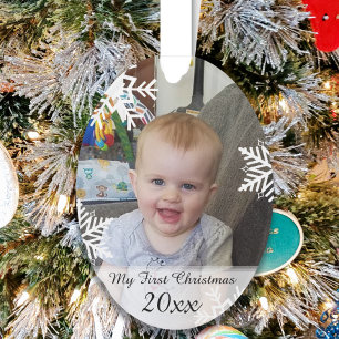 Personalised Baby Photo Christmas Keepsake Ornament