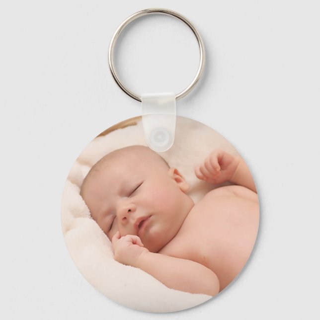 Personalised Baby Photo Keychain (Front)