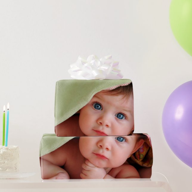 Personalised Baby Photo Wrapping Paper (Party Gifts)