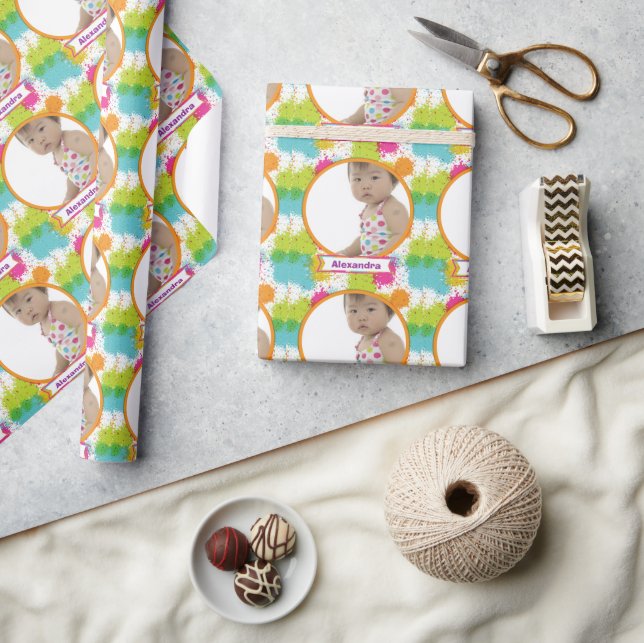 Personalised Baby Photo Wrapping Paper (Crafts)
