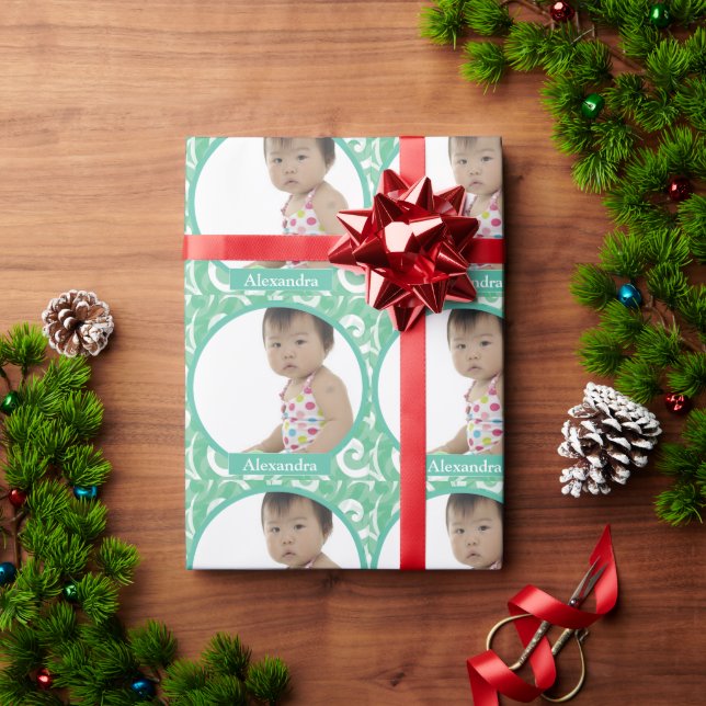 Personalised Baby Photo Wrapping Paper (Holiday Gift)