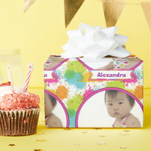 Personalised Baby Photo Wrapping Paper