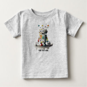 Personalised Baby Robot Tee