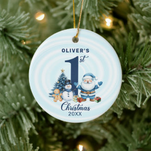 Personalised Baby’s First Christmas  Ceramic Ornament