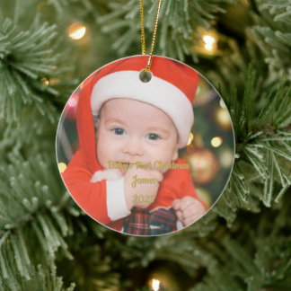 Personalised Baby’s First Christmas Ornament – Cus
