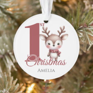 Personalised Baby’s First Christmas Reindeer Ornament
