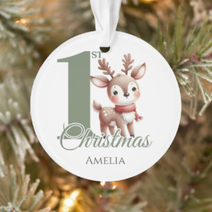 Personalised Baby’s First Christmas Reindeer Ornament
