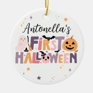 Personalised Baby’s First Halloween  Ceramic Ornament