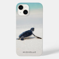 Personalised Baby Sea Turtle Beach Journey
