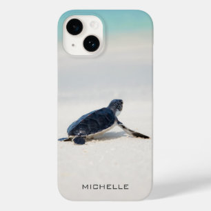 Personalised Baby Sea Turtle Beach Journey Case-Mate iPhone 14 Case