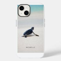 Personalised Baby Sea Turtle Beach Journey