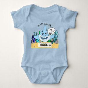 Personalised Baby Shark Baby's Baby Bodysuit