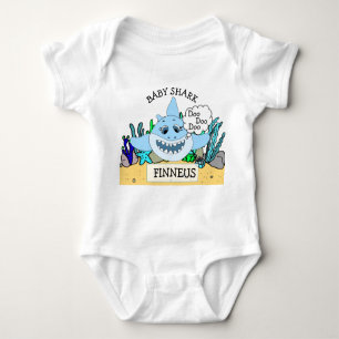 Personalised Baby Shark Baby's Baby Bodysuit