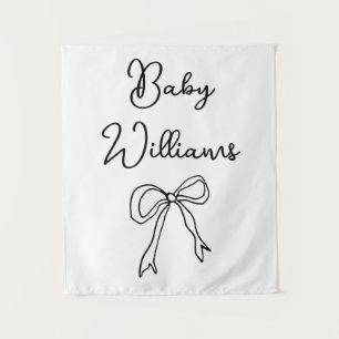 Personalised Baby Shower for her Photo Booth Prop Tapestry