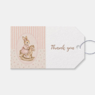 Personalised Baby Shower Girl Thank You Gift Tags