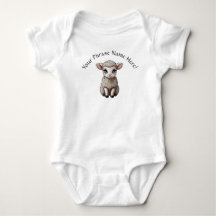 Personalised Baby Shower Lamb Gift Name