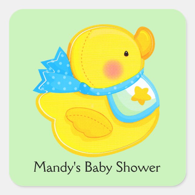 Personalised Baby Shower Stickers (Front)