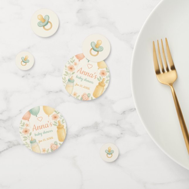 Personalised Baby Shower Table Confetti  (Group)