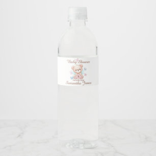 Personalised Baby Shower Water Bottle Label
