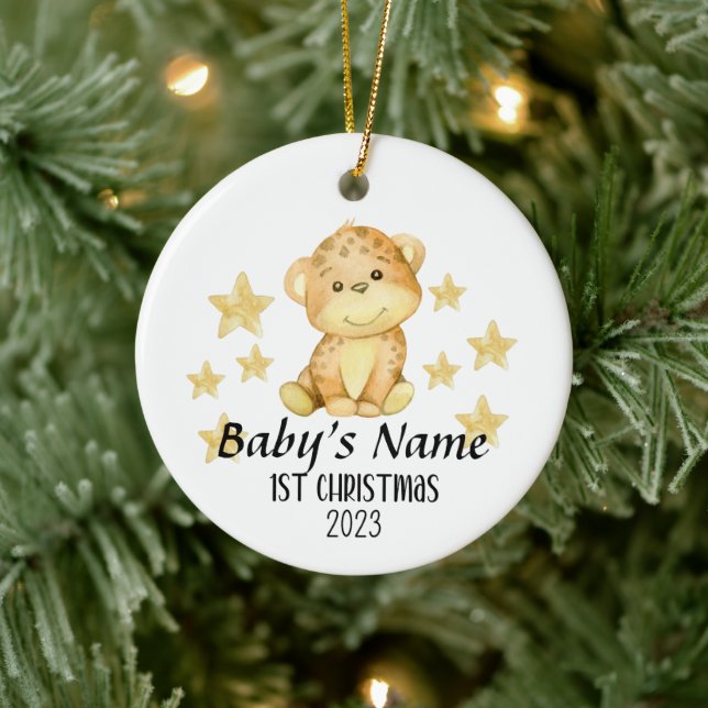 Personalised Baby's 1st Christmas Ornament (Tree)