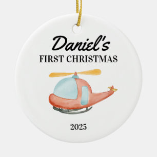 Personalised Baby's 1st Christmas Ornament, Baby's Ceramic Ornament
