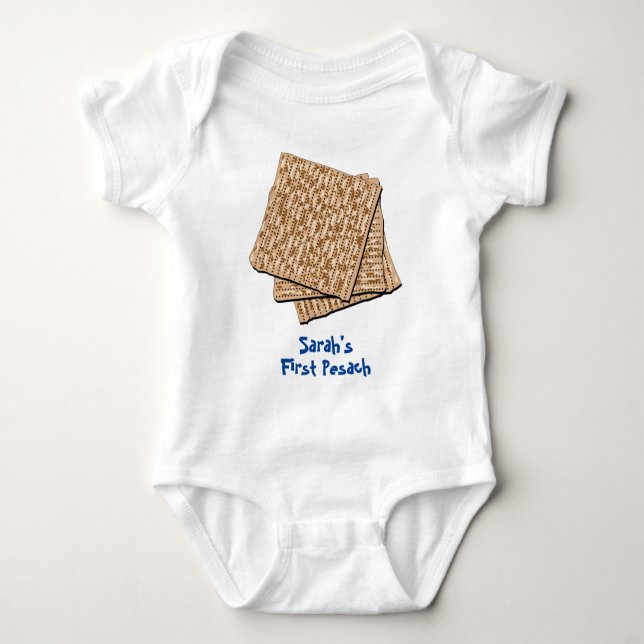 Personalised Baby's 1st Pesach Baby Bodysuit (Front)