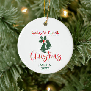 Personalised Baby's First Christmas Bunny Ornament